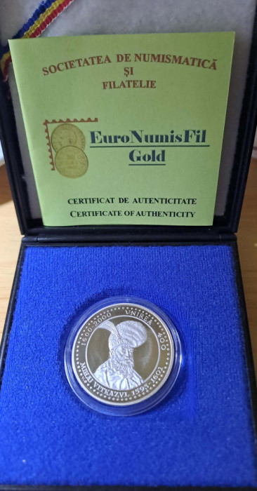 Medalie Aniversare 400 de ani Mihai VITEAZUL 1600 - 2000 [ UNC ]