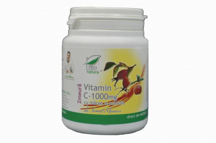 Vitamina c 1000mg maces&amp;acerola-zmeura 100cpr