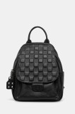Answear.LAB ghiozdan de piele culoarea negru, mic, neted