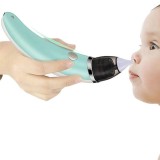 Aspirator Nazal Electric Bebelusi, Silentios, Reincarcabil USB, 2 Varfuri Silicon, 0-10 Ani