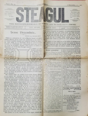 STEAGUL - FOAIA NATIONALISTILOR - DEMOCRATI DIN PRAHOVA , ANUL I , NR. 13 , 6 DECEMBRIE , 1911 foto