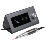 Freza Unghii Profesionala LUXORISE Precision PRO, 35000 RPM, Titanium Grey, Display Digital, FWD/REV, Slefuire, Pilire, Polizare