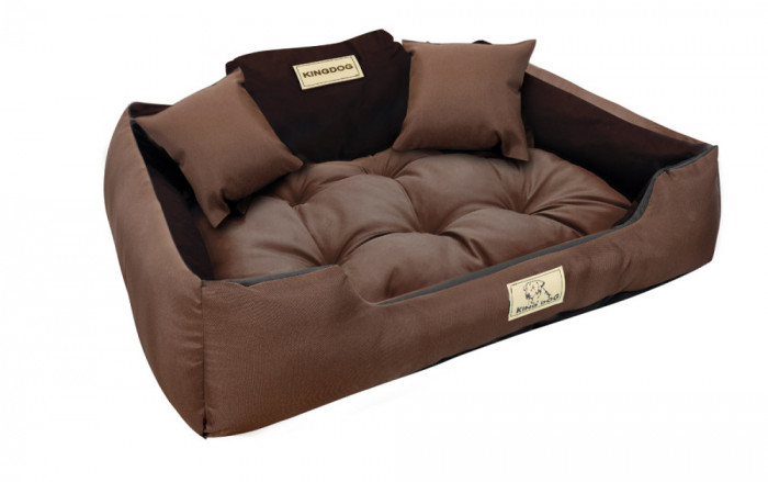 Pat pentru c&acirc;ine KINGDOG playpen 145x115 cm impermeabil maro