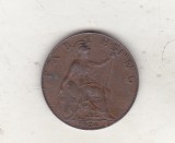 Bnk mnd Marea Britanie Anglia farthing 1924, Europa