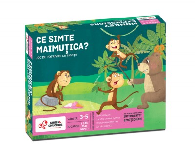 Joc de potrivire - Ce simte maimutica? PlayLearn Toys foto