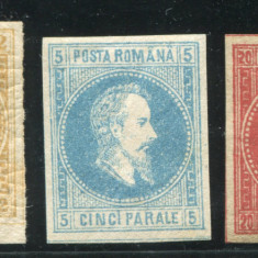 1864 , Lp 14 , Cuza , necirculate , serie fara urme sarniera , vezi descriere!