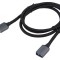 Cablu USB 3.0 A-A 1m negru gri