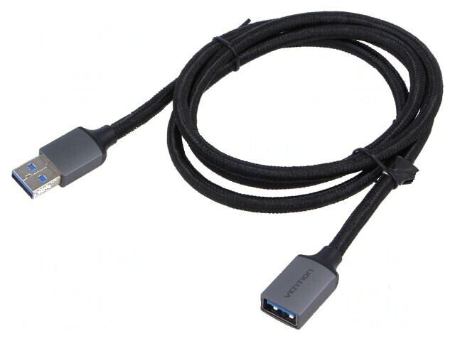 Cablu USB 3.0 A-A 1m negru gri