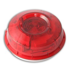 Honeywell Strobe inteligent montat pe perete cu lentila rosie si izolator