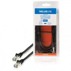 Cablu FTP Valueline, cat6, patch cord, 5m, negru foto