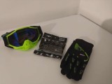 Cumpara ieftin Set Off Road: Cagula, Ochelari &amp; Manusi Moto - Echipament Protectie Nou