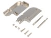 Carcasa Conector D-Sub Ecranat 90
&deg;, Metal, Ninigi DSC-825K, Pentru 25pin/44pin