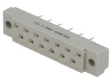 Conector DIN 41617 mamă 13 pini 4A 250V THT Amphenol CONEC