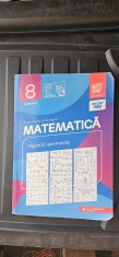 MATEMATICA CLASA A VIII A ALGEBRA GEOMETRIE ,VOLUMUL 1 MATE 2000 + CONSOLIDARE , ANTON NEGRILA EDITURA PARALELA 45