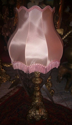 Elegant lampadar ,veioza din bronz masiv in stilul Baroc foto