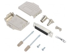 Conector D-Sub 25-Pini Mamă Lipire pe Cablu Gold Flash
