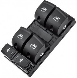 Butoane geam electric compatibil Audi A6 Allroad C6 2006 2011 Negru foto