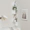 [en.casa]&reg; Raft Design Retro Style, 1 raft perete Modell 22, en.casa, MDF, alb mat lacuit HausGarden Leisure