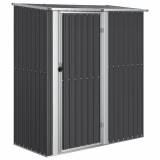 Sopron pentru gradina, antracit, 180,5x97x209,5 cm, otel zincat