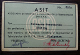 LEGITIMATIA ASIT (ASOCIATIA STIINTIFICA A INGINERILOR SI TEHNICIENILOR DIN RPR), Romania de la 1950, Documente