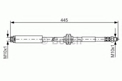 Conducta / cablu frana FORD FOCUS II (DA) (2004 - 2012) BOSCH 1 987 476 180 foto