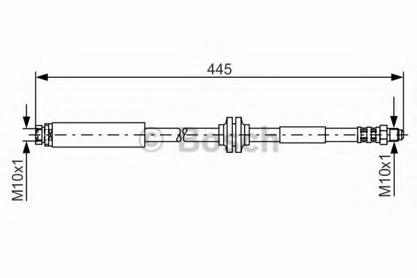 Conducta / cablu frana FORD FOCUS II (DA) (2004 - 2012) BOSCH 1 987 476 180