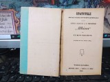 Statutele Societăței Internaționale pentru ajutorul bolnavilor și de &icirc;nmorm&acirc;ntare Albina din Turnu Severin fondată &icirc;n anul 1883 Turnu Severin 1910 179