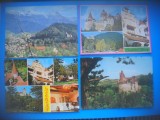 HOPCT LOT 3392 -IP -4 CARTI POSTALE-CASTELUL BRAN-JUD BRASOV-CIRCULATE, Circulata, Printata