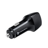 Incarcator auto Forcell F-energy carbon 2x type c 40w