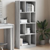 VidaXL Bibliotecă, gri sonoma, 57x28,5x141 cm, lemn prelucrat 848001