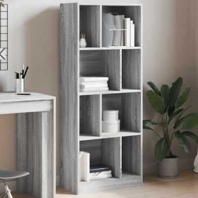 vidaXL Bibliotecă, gri sonoma, 57x28,5x141 cm, lemn prelucrat 848001 foto