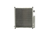 Condensator climatizare Honda Jazz, 03.2004, motor 1.2, 57 kw benzina, cutie manuala, full aluminiu brazat, 370x418x16 mm, cu uscator si filtru