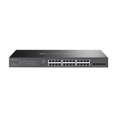 Switch 16 porturi PoE RJ45 1G, 4 x SFP 1G, 8 x RJ45 1G, L2 Management, 1U - TP-Link Omada SG2428LP SafetyGuard Surveillance foto