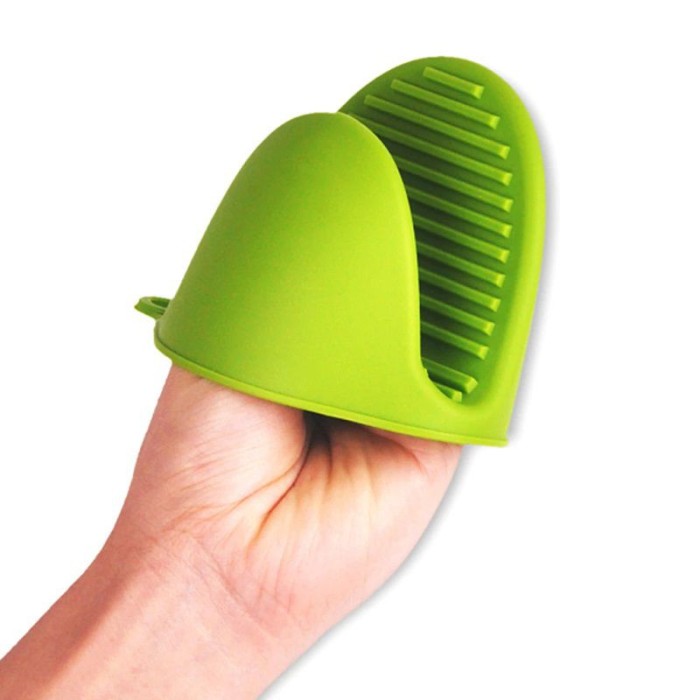 Set 2 Manusi silicon termorezistente, verde