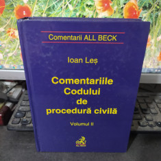 Ioan Leș, Comentariile Codului de procedură civilă, Vol. 2 II, All Beck 2001 144