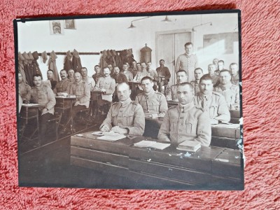 Fotografie, clasa la scoala militara, perioada interbelica foto