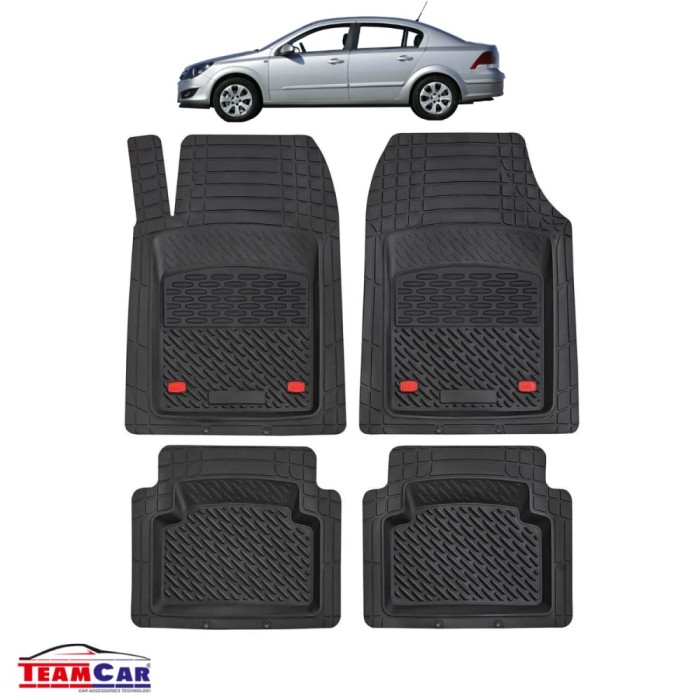 Covorase Auto TeamCar&reg; Tip Tavita Compatibile Opel Astra H (Mk5) Sedan 4 uși (2004&ndash;2010)