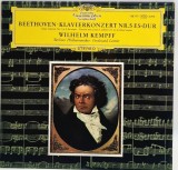 Beethoven, Wilhelm Kempff, Ferdinand Leitner &lrm;&ndash; Piano Concerto No. 5 In E Flat Major NM / VG+ vinil, LP, disc clasica _ Deutsche Gr, Germania, 1973