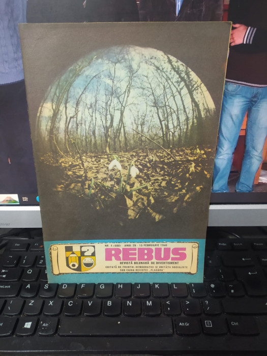 Rebus, revistă bilunară de divertisment, 15 feb. 1986, nr. 4, 688, anul 29, 151