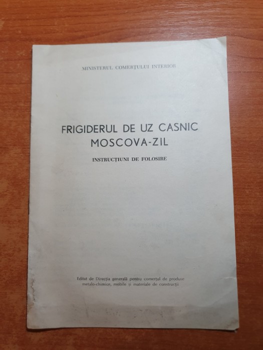 manual instructiuni de folosire pt frigiderul de uz casnic moscova zil