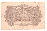 Romania 25 Bani BGR 1917, Bancnota Veche, Stare Buna - Colectie Numismatica
