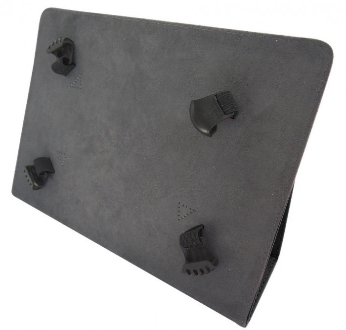 Husa cu stand universala reglabila Orbi neagra pentru tablete de 9 - 10 inch