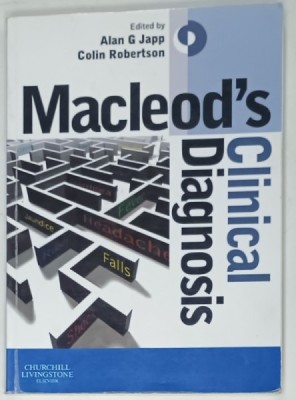 MACLEOD &amp;#039;S CLINICAL DIAGNOSIS , edited by ALAN G. JAPP and COLIN ROBERTSON , 2013 foto