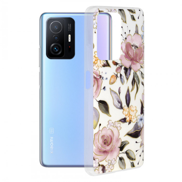 Techsuit - Marble Series - Xiaomi 11T / 11T Pro alb
