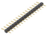 Șir Pini 1x16 THT Aurit 2,54mm
