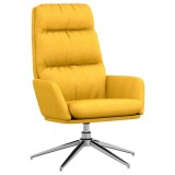 Cumpara ieftin Scaun de relaxare, galben mustar, material textil