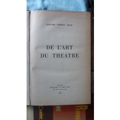 De L&#039;art Du Theatre - Edward Gordon Craig