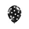 Set 50 Baloane Party, 30 cm, Negru/Alb