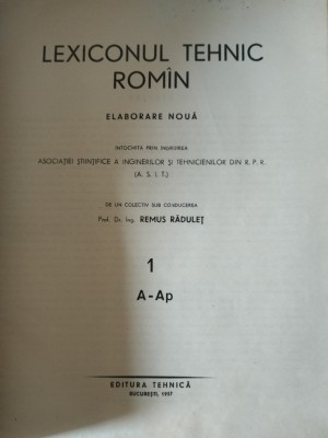Lexiconul Tehnic Romin ediția 1957-1966 18 volume foto