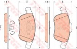 Set placute frana,frana disc RENAULT LATITUDE (L70) (2010 - 2016) TRW GDB1896